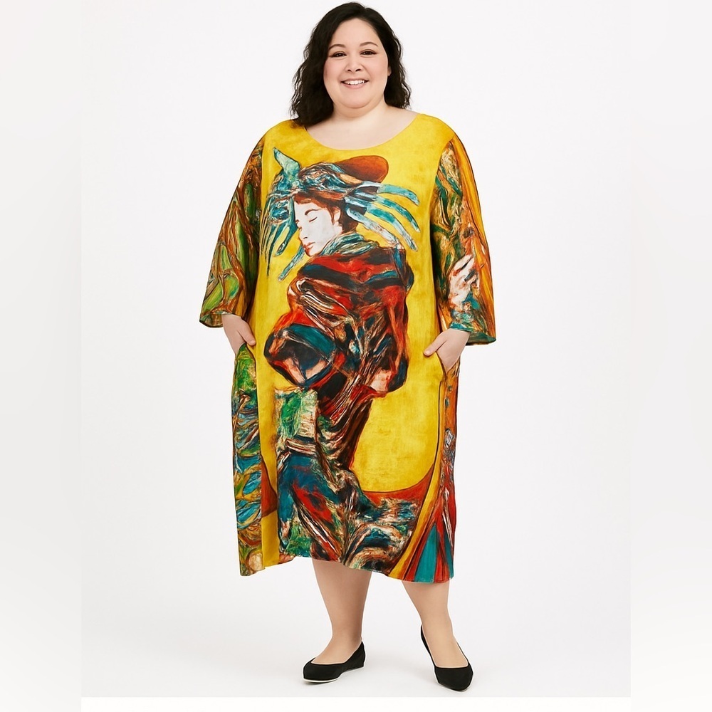 Bold Geisha Graphic Tunic – Size 4X (New Without Tags) - Picture 1 of 7